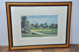 Luis Torres De La Haba "12th at Flamboyan" Golf Course Signed Serigraph Framed - Picture 1 of 7