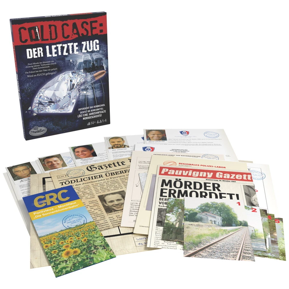 Thinkfun Familienspiel Logikspiel Cold Case: Der letzte Zug 76534 - Bild 1 von 1