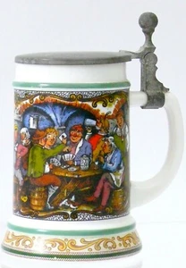 Beer Stein Lidded Vintage German BMF Bierseidel - Picture 1 of 6