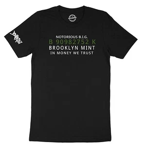 Men Urban Brooklyn BIGGIE NYC Hip Hop Rap Design T-Shirt Black Men's Size S-4XL - Picture 1 of 5