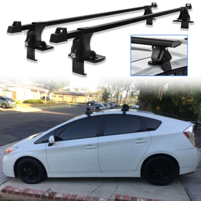 Para Toyota Prius C 54" rack de teto superior de carro barra transversal porta-bagagens carga com trava - Imagem 1 de 4