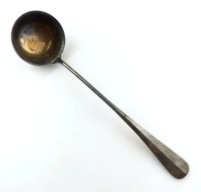 e9970 Gowe Jugendstil Suppenkelle mit Gravur E Hunger 90er Silberauflage - Bild 1 von 4