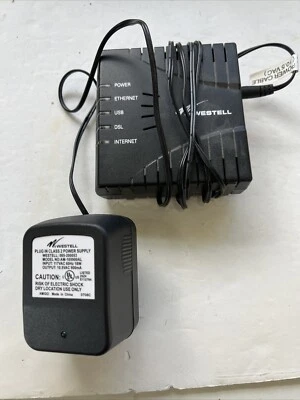 WESTELL DSL MODEM WITH POWER SUPPLY ~ MODEL #: E90-610014-06 - Image 1 of 4