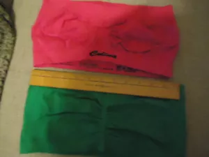 2 Bralettes One size Green + Neon Pink Strapless Stretch Bras w/Pad openings - Bild 1 von 5