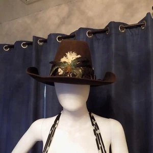 VTG KEYSTON DeLuxe Western Hat 7-1/8 Brown Fur/Felt Sierra 12336 - Picture 1 of 20