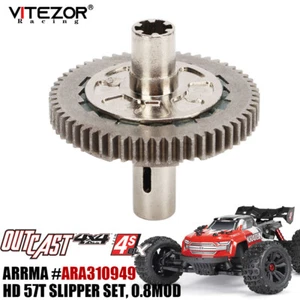 57T M0.8 Slipper Clutch Spur Gear ARA310949 For Arrma 1/10 OUTCAST 4X4 4S V2 BLX - Picture 1 of 10