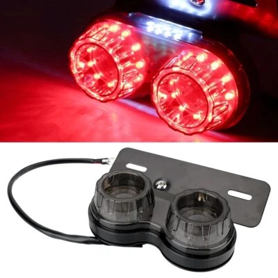 Luzes traseiras de placa de licença de freio LED traseira dupla para Suzuki GS450 GS500 - Imagem 1 de 4
