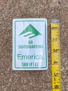 Emerica Go Skateboarding Skateboard Sticker Reynolds Kirchart Sk8 (F) LF - Picture 1 of 1