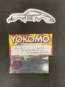 Yokomo Vintage RC Car Part # ZE-617 Pinion Gear 17T 1st for GT-4 - Picture 1 of 2