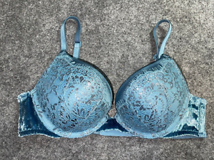 VICTORIAS SECRET LACE BOMBSHELL PLUNGE Bra Add 2 cup Sizes 34AA