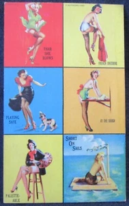 Mutoscope Multi View PIN UP Arcade Postcard 1940s "Thar She Blows" Original - Picture 1 of 1