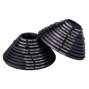 Adaptador de anillo escalonado y descendente de filtro de lente de cámara 1 juego 20 piezas 26 mm-82 mm y 82 mm-26 mm - Imagen 1 de 6