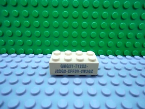 Lego 1 bronceado 2x4 estampado ladrillo - Imagen 1 de 1
