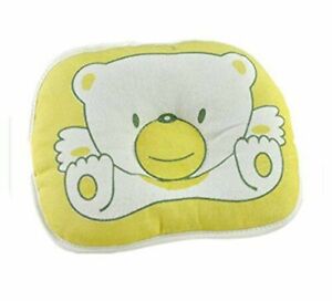 Icab Hand Made Two-Sided 100% Natural Plush/Cotton Baby Pillow for Newborn