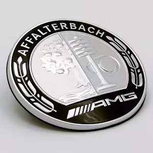 Insignia emblema capó motor cromo oscuro original Mercedes AMG 206 Affalterbach G63 - Imagen 1 de 10