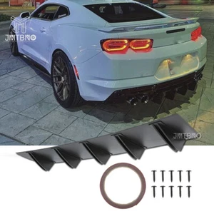 For Camaro LT LT1 SS ZL1 Car Rear Diffuser Bumper Fins Spoiler Lip Splitter Lip - Picture 1 of 18