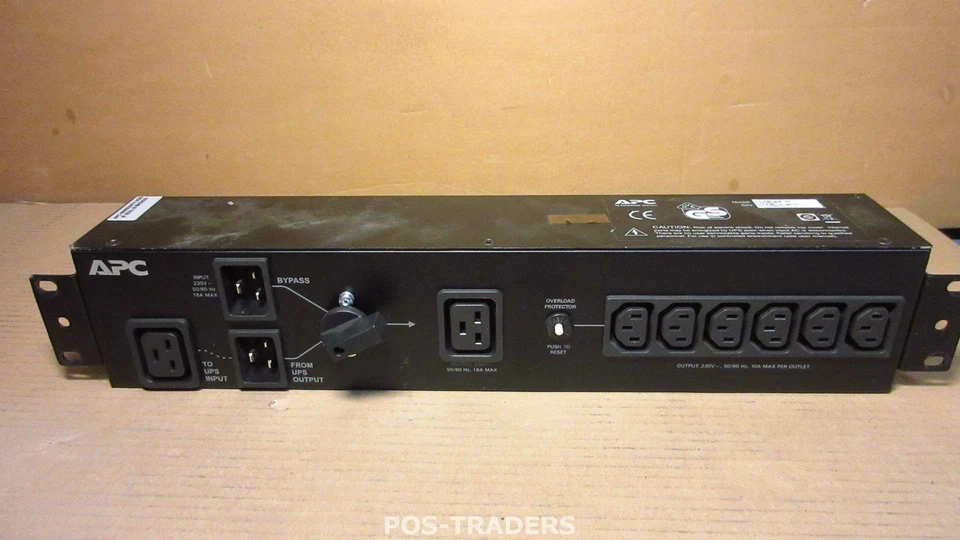 APC SBP3000RMI SERVICE BYPASS PDU, 230V 16AMP W/ (6) IEC C13 AND (1) C19 - Bild 1 von 2