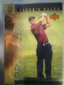 Tiger Woods 2001 Upper Deck Golf Tiger's Tales tt28 Tiger Posts Career Best - Picture 1 of 1