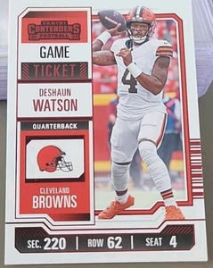 2023 Panini NFL Contenders Red Game Ticket SP #24 Deshaun Watson Browns - Picture 1 of 2