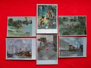 LEE DORSEY working in a coal mine SET of 6 ORIG 1966 MINT Polish FLEXI postcards - Picture 1 of 2