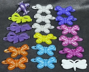 Vintage Butterfly Bow AirPlane Barrette Hair Clip Accessory Dance Cheerleading - Picture 1 of 9