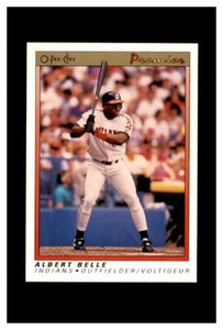 1991 O-Pee-Chee Premier #8 Albert Belle Cleveland Indians FREE SHIPPING
