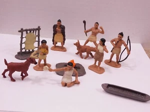 Safari LTD Powhatan Nativo Americano 11 piezas Mini 2" Figuras Diorama - Imagen 1 de 7