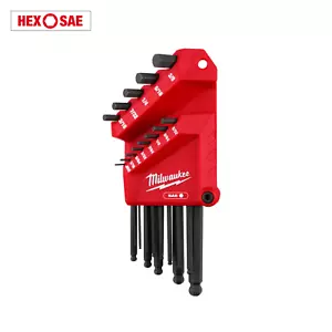Milwaukee 48-22-2185 13 Piece SAE Ball End L Style Hex Key Set - Picture 1 of 4