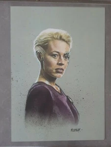 Star Trek Voyager A4 exklusiver Kunstdruck von Fletch Seven of Nine (Jeri Ryan) - Bild 1 von 1