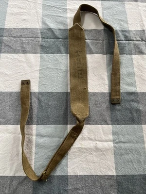 British Army 37 Pattern Webbing Cross Strap 49 Inch Dated 1942 - Image 1 of 3