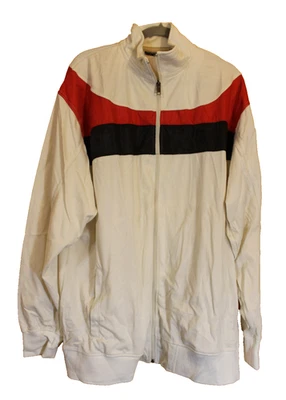 Nuevo Rocawear R+ Logo Cremallera Chaqueta de Pista Blanco Hombre 3X Grande y Alto Foto 1 de 4