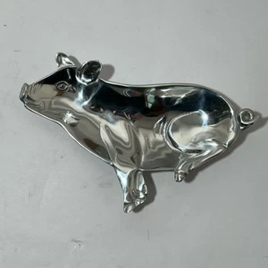 Mariposa Mexiko Aluminium kleine SCHWEIN Form Platte/Tablett 9,5" x 6,5" Ferkel - Bild 1 von 6