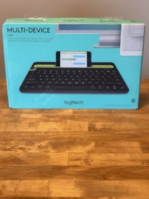 Logitech K480 Wireless Multi-Device Keyboard, Bluetooth, Universal 1 Yr Battery - Image 1 of 2