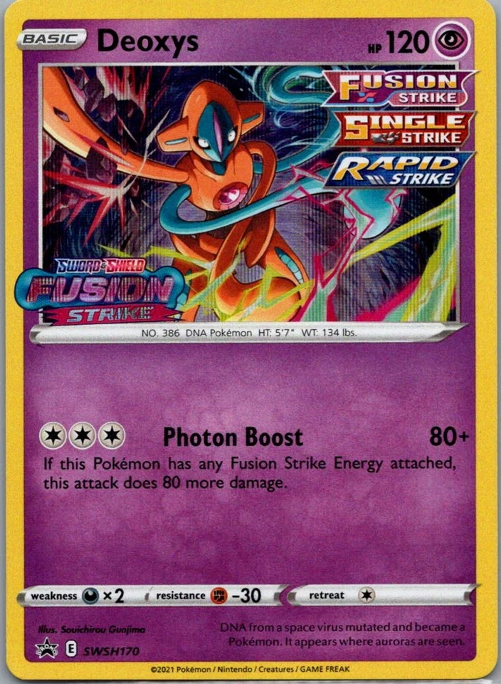 Deoxys -  (Prerelease) Promo SWSH: Sword & Shield Promo Cards SWSH170 NM - Image 1 of 2
