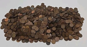 Lincoln Wheat Cent Lot - 10 Lbs - 1459 - Unsearched Mixed Dates  - Picture 1 of 9