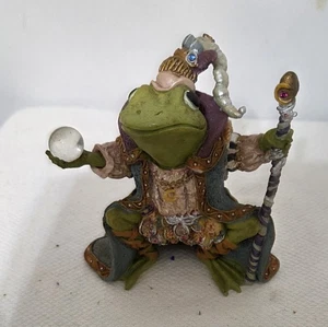 Colección de esculturas Hamilton 1996 de colección ranas camelot "Mago de Camelot" - Imagen 1 de 3