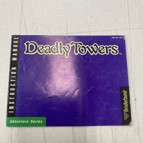Nintendo NES Deadly Towers Instruction Booklet Manual Only