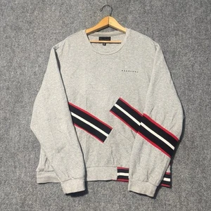 Sudadera Sean John Para Hombre 2XL Pullover a Rayas Uso Diario Gris/Rojo - Imagen 1 de 9