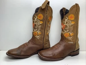 BOTAS VAQUERAS HOMBRE ROY COOPER PUNTA CUADRADA MARRÓN TALLA 7 D - Imagen 1 de 10