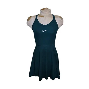 Nike Court Tennis Dress Dri-FIT Size XS SLIM fit Athletic green - Picture 1 of 4