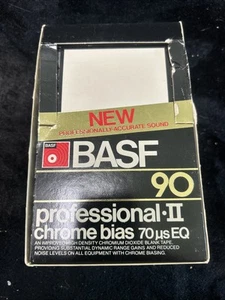10 NEW SEALED BASF Professional Ii Chrome Bias 70 us 90 min EQ Blank Cassettes - Picture 1 of 4