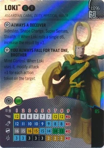 Marvel Heroclix Avengers 60th Legacy Card : Loki - L096 - Picture 1 of 2