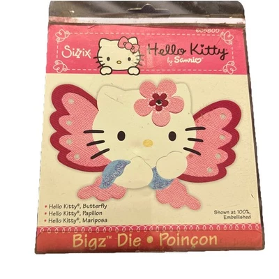 Rare 2008 Retired Sizzix Bigz Die-Hello Kitty Butterfly 655800  - Image 1 of 2