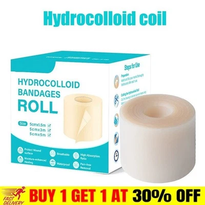 Hydrocolloid Roll For Wound Care Hydrocolloid Patch Bandages With Self-Adhes-mf - Image 1 of 4