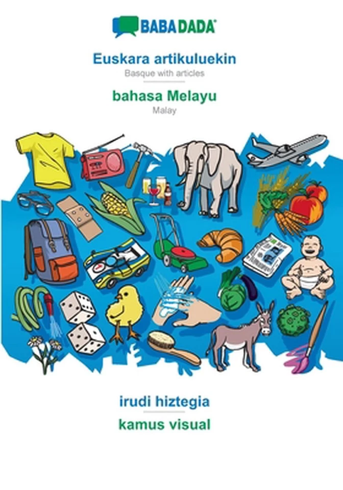 Euskara artikuluekin - bahasa Melayu, irudi hiztegia: BABADADA Basque with artic - Image 1 of 1