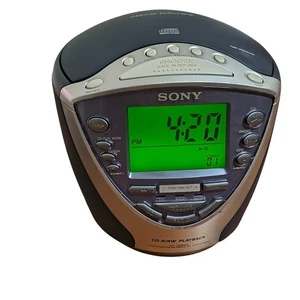 Sony Dream Machine ICF-CD843V AM/FM Radio CD Player Alarm Clock-Fully Working - Picture 1 of 8