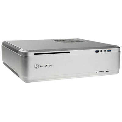 SilverStone Fortress FTZ01 Desktop PC Argento Mini-DTX Mini-ITX Alluminio - Immagine 1 di 4