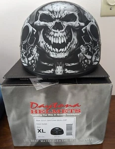 Daytona Helmets D.O.T. Daytona Skull Cap- W/ Guns Size XL New In Box - Picture 1 of 8