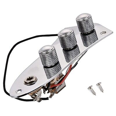 Prewired Control Plate For Jazz Bass Guitar,Loaded J Bass Control Board With Wi  • 21.56$