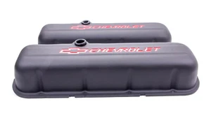 Cubiertas de válvula de motor Proform 141-811 acero estampado alto negro se adapta a BB Chevy NUEVO - Imagen 1 de 1